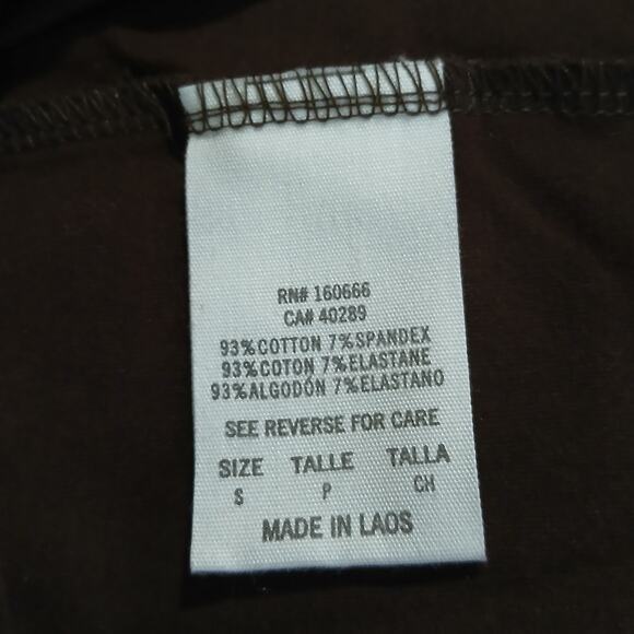 NFL Team Apparel Small CLEVELAND BROWNS Crop Long-Sleeved Stretch Thick-Knit Top - Picture 11 of 11